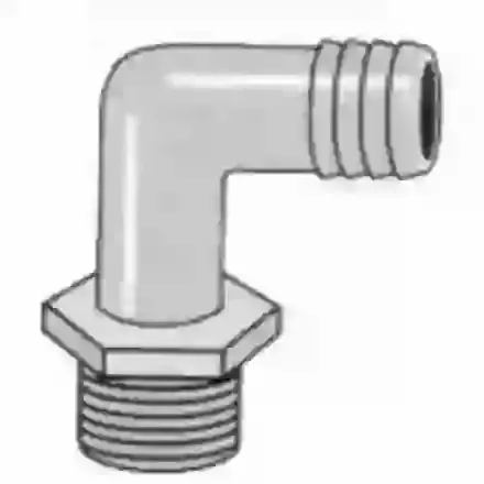 Elbow - male thread to barb